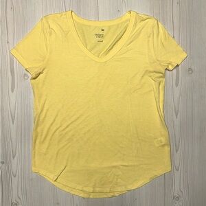 SO Women's Yellow V-Neck Top